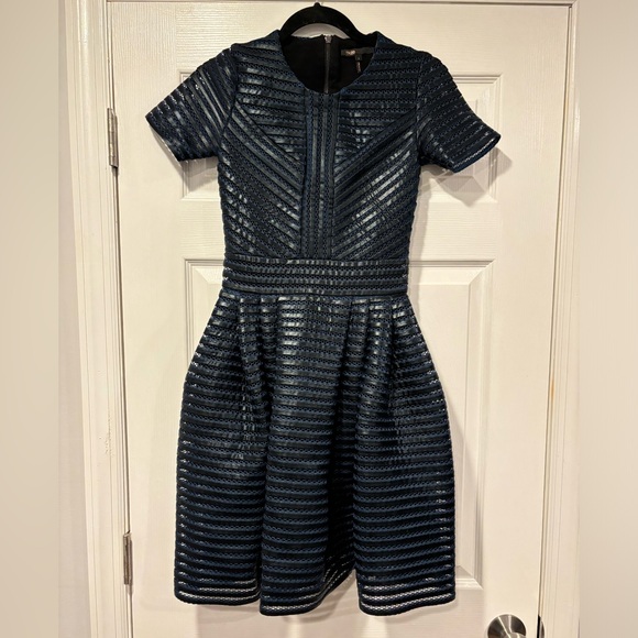 Maje Roybridge Striped Mesh Dress - Picture 2 of 4